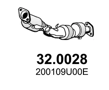 Катализатор ! \NISSAN NOTE 1.6 (06>12) 32.0028 ASSO