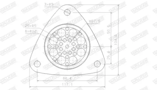 Прокладка глушителя WALKER 80559