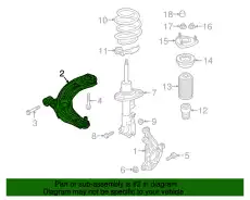 Рычаг подвески MAZDA D10E34350C
