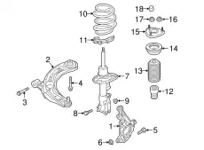 Рычаг подвески MAZDA D10E34350C