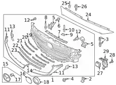 Решетка радиатора MAZDA TN4450710E