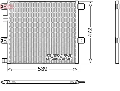 Condenser DCN99077 DENSO