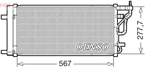 Condenser DCN41024 DENSO