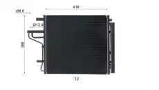 Condenser AC 1067 000S MAHLE