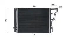 Condenser AC 1070 000S MAHLE