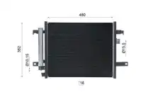 Condenser AC 1071 000S MAHLE