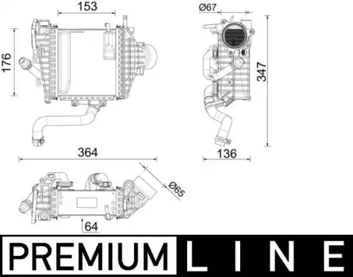 Интеркулер MAHLE CI 641 000P