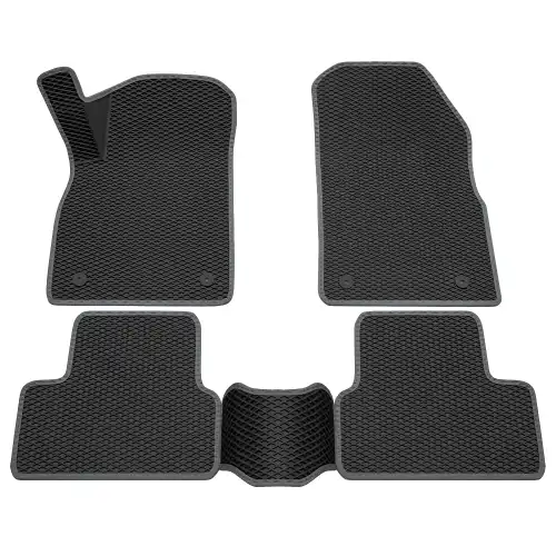 Коврики в салон REZKON 9226010102 Opel Astra 2009-2017 4 шт., серый черный