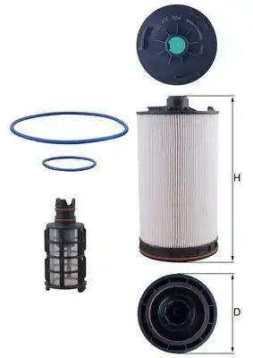 Fuel-Filter (KC,KL,KX,KI) KX 654KIT MAHLE