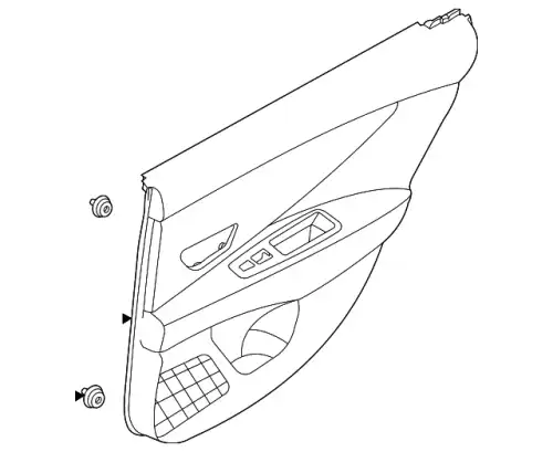 PANEL ASSY-REAR DOOR TRIM.RH 83308AA010NNB HYUNDAI