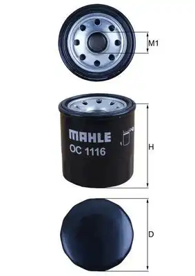 Oil Filter OC 1116 MAHLE