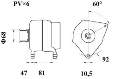 Alternators MG1088 MAHLE