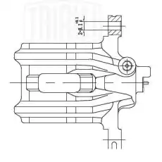 Суппорт тормозной TRIALLI CF 190608