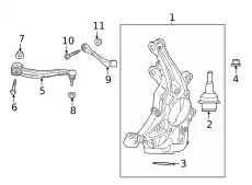 Кулак поворотный FORD MEF-535
