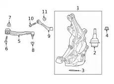 Кулак поворотный FORD MEF-537