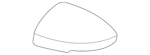 ЗЕРКАЛА НАКЛАДКА 7632D609XA MITSUBISHI