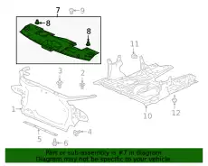 Решетка радиатора HONDA 71125TXMA00
