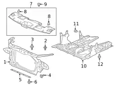 Решетка радиатора HONDA 71125TXMA00