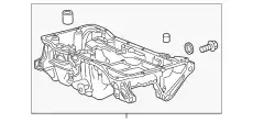 Поддон картера двигателя HONDA 112005K8010