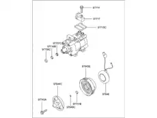 КОМПРЕССОР КОНДИЦИОНЕРА (SOHC) 97701-25000 HYUNDAI