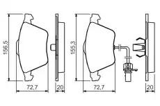 Тормозные колодки дисковые BOSCH 0 986 494 283