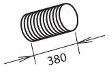 Гофра глушителя DINEX 82501 L= d=