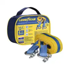 Трос буксировочный GOODYEAR GY004007 ленточный , скоба/скоба , 12 т. , 5 м.