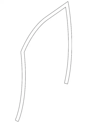 уплотнитель окна стекла 63527SG101 SUBARU