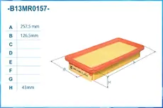 Фильтр воздушный CWORKS B13MR0157