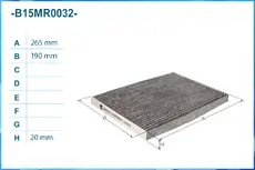 Салонный фильтр CWORKS B15MR0032