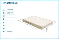 Салонный фильтр CWORKS B14MR0058