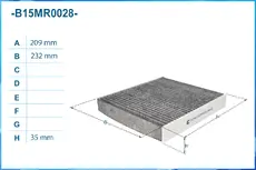Салонный фильтр CWORKS B15MR0028