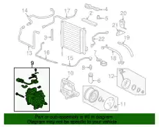 компрессор кондиционера Honda Civic 1.3/1.5/1.6 95> 38810P2FA01