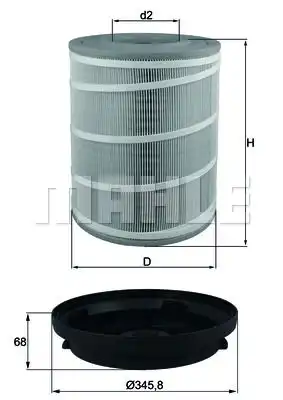 Фильтр воздушный KNECHT LX3480KIT