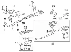 F-MUFFLER 85154356 GM