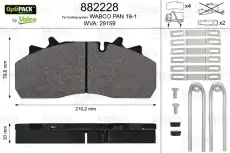 Тормозные колодки дисковые VALEO 882228