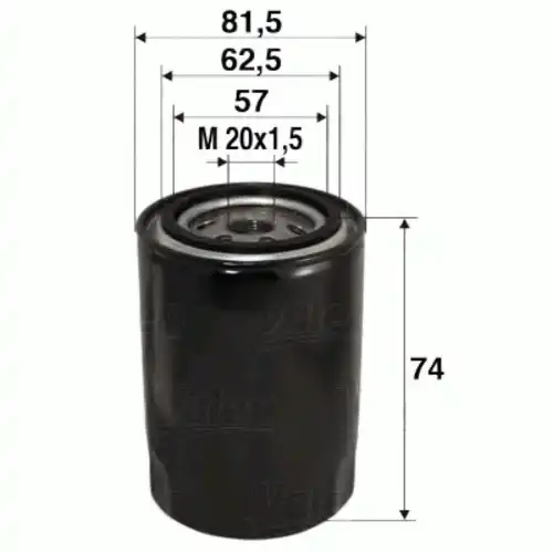 Фильтр масляный VALEO 586017