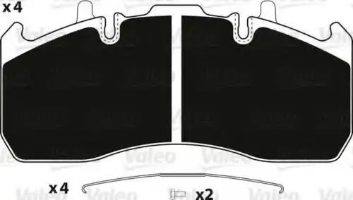 Тормозные колодки дисковые VALEO 882244