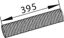 Гофра глушителя DINEX 47293 L= d=