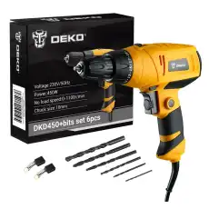 Шуруповерт сетевой DEKO DKD450 SET 0634281