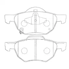 Тормозные колодки дисковые передняя ось NIBK PN8125