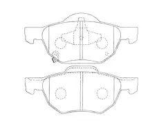 Тормозные колодки дисковые передняя ось NIBK PN8125