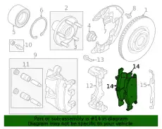 Тормозные колодки дисковые FORD NZ6Z-2001-A