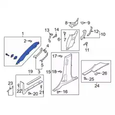 MOULDING - WINDSHIELD NL1Z7803599BC FORD