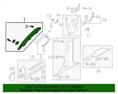 MOULDING - WINDSHIELD NL1Z7803598BB FORD