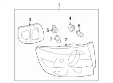 Фонарь габаритный MAZDA BR5H51160B