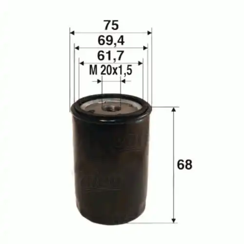 Фильтр масляный VALEO 586051