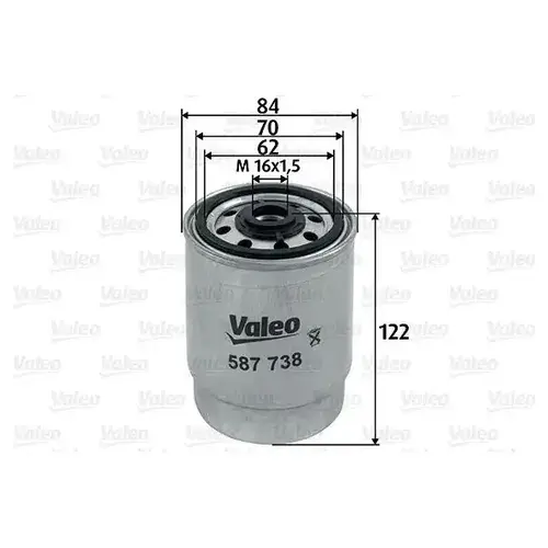 Топливный фильтр VALEO 587738