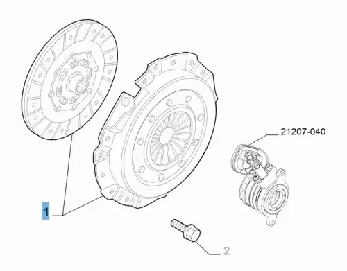 Диск сцепления FIAT 5801407375