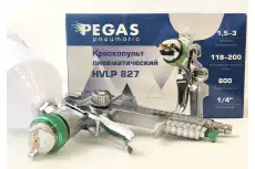 2713 Краскопульт Pegas pneumatic HVLP827 сопло 1.7 мм